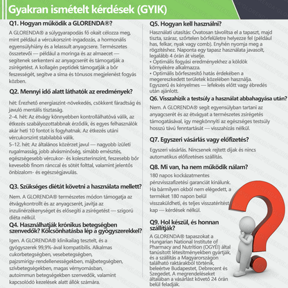 🔥𝑮𝑳𝑶𝑹𝑬𝐍𝐃𝗔®Glumasetide 8az 1-ben Karcsú és Egészséges Nano Mikrotűs Tapasz (Napi 1 alkalom – látható változás akár 7 nap alatt) ✅ Elhízásra, bőrfeszesítésre, cukorbetegségre, alvási apnoéra, ízületekre stb.