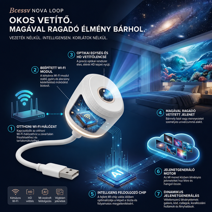𝑩𝗰𝙚𝐬𝒔𝙫® csillagos égbolt projektorlámpa