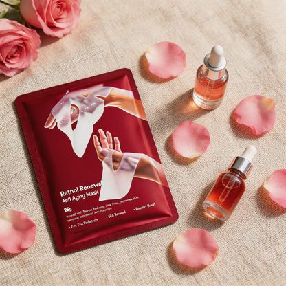 Retinolos bőrmegújító anti-aging fátyolmaszk