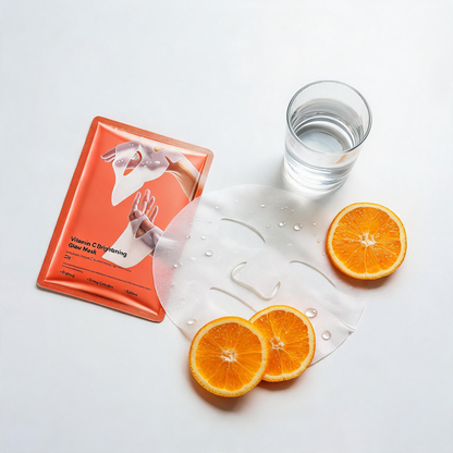 C-vitaminos ragyogásfokozó fátyolmaszk